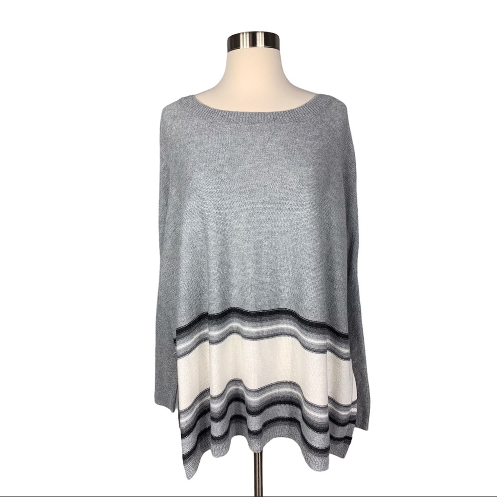 [Shrinking Violet] Striped Oversized Boxy Sweater
